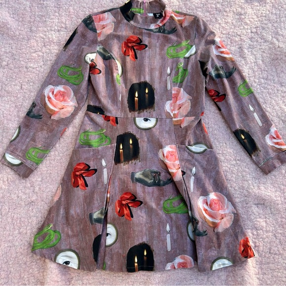 Samantha Pleet Requiem Dress in Token Print - Picture 2 of 5